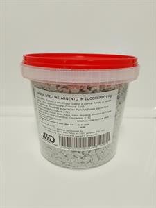 STELLINE IN ZUCCHERO ARGENTO SCT KG 1 - DECOR