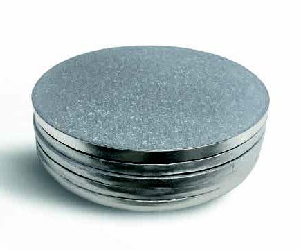 CAKEBOARD TONDO ARGENTO CM 45 X H 1,2 -  DECOR