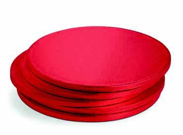 CAKEBOARD TONDO ROSSO CM 30 X H 1,2 -  DECOR