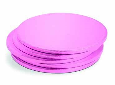 CAKEBOARD TONDO ROSA CM 40 X H 1,2 -  DECOR
