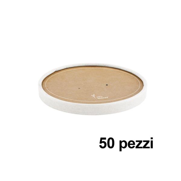 COPERCHIO CARTA CIBI CALDI INSALATIERA 500/750/1000 ML PZ 50 - BRENTA